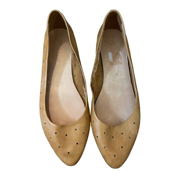 Madewell Shoes - Madewell Holepunch Sidewalk Skimmer Flats Sz 8